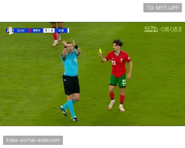 特写瞬间：水晶宫小将抢断成功后被放倒，主裁判果断出示黄牌保护进攻